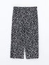 LC Waikiki Elastic Waist Floral Women’S Capris